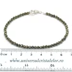 Bratara pirita rotund fatetat - 3,2 mm Bratara pirita rotund fatetat - 3,2 mm