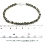 Bratara pirita rotund fatetat - 3,2 mm Bratara pirita rotund fatetat - 3,2 mm