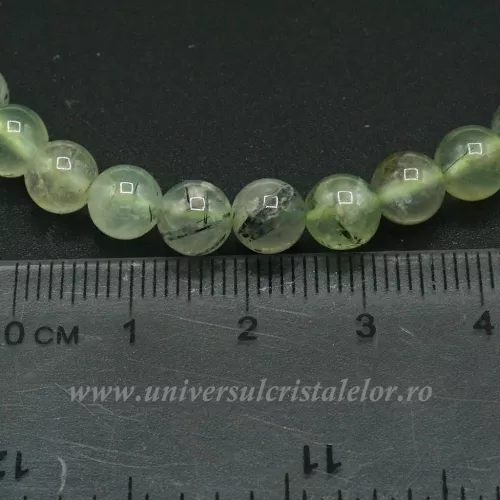 Bratara prehnit rotund - 6 mm Bratara prehnit rotund - 6 mm