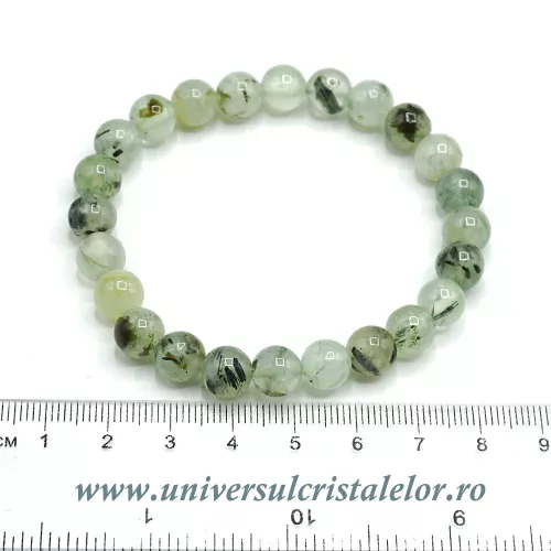 Bratara prehnit rotund-8mm Bratara prehnit rotund-8mm