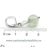 Cercei prehnit rotund-10mm m03 Cercei prehnit rotund-10mm m03