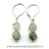 Cercei prehnit fatetat -7mm