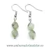 Cercei prehnit fatetat -7mm