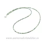 Colier prehnit rotund fatetat - 1.6 mm Colier prehnit rotund fatetat - 1.6 mm