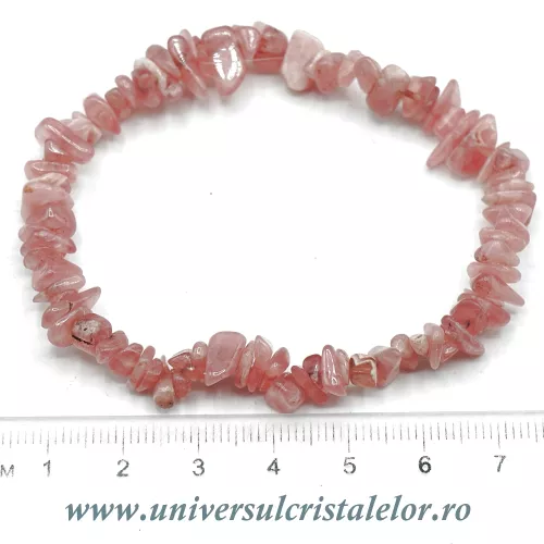 Bratara rodocrozit chips-uri Bratara rodocrozit chips-uri