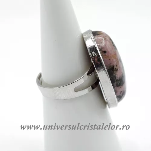 Inel rodonit oval reglabil m5