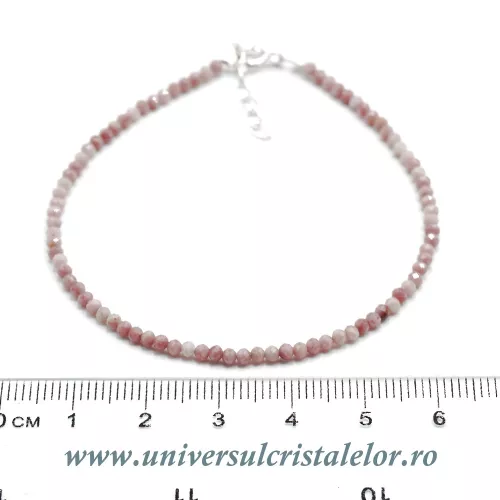 Bratara rodonit rotund fatetat - 2,3 mm Bratara rodonit rotund fatetat - 2,3 mm