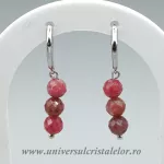 Cercei rodonit rotund fatetat 6,4 mm