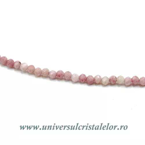 Colier rodonit rotund fatetat - 2,3mm Colier rodonit rotund fatetat - 2,3mm