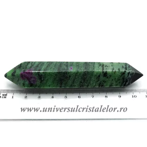 Bagheta dublu varf rubin in zoisit