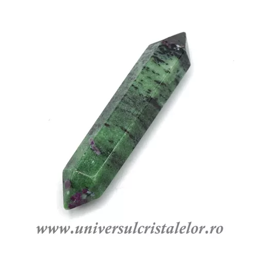 Bagheta dublu varf rubin in zoisit