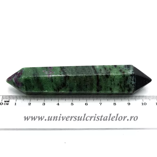Bagheta dublu varf rubin in zoisit