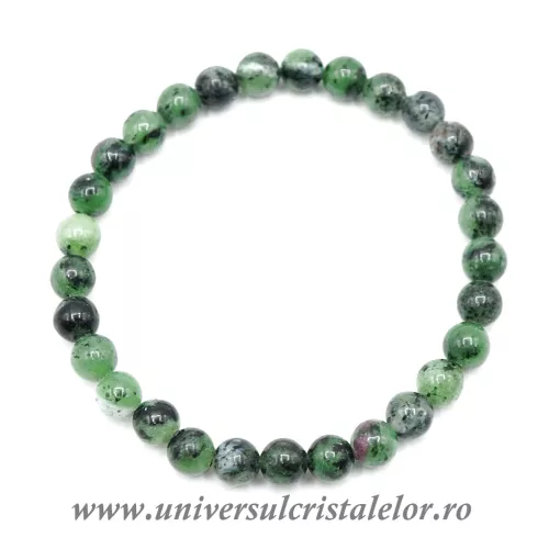 Bratara rubin in zoisit 6.5 mm