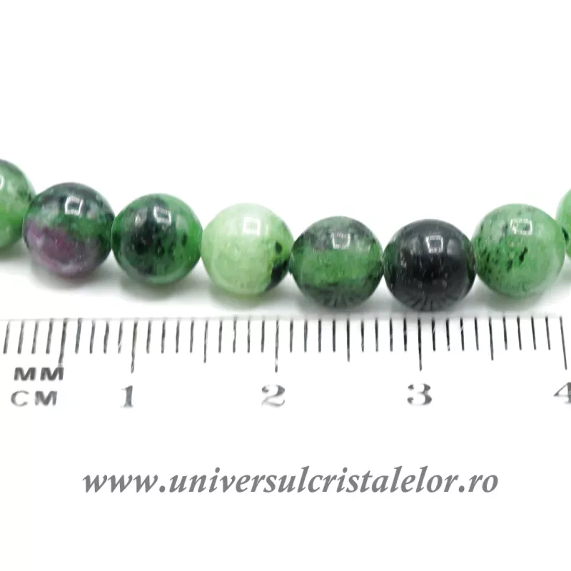 Bratara rubin in zoisit 6.5 mm