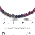 Bratara mixt rubin safir rotund fatetat - 3.5 mm Bratara mixt rubin safir rotund fatetat - 3.5 mm