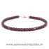 Bratara rubin cub fatetat - 4mm