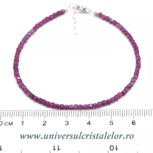 Bratara rubin cub fatetat - 2,5mm Bratara rubin cub fatetat - 2,5mm