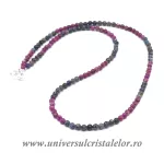 Colier mixt rubin safir rotund fatetat - 3.5 mm Colier mixt rubin safir rotund fatetat - 3.5 mm