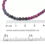 Colier mixt rubin safir rotund fatetat - 3.5 mm Colier mixt rubin safir rotund fatetat - 3.5 mm