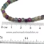 Colier mixt rubin, safir cub fatetat - 4 mm Colier mixt rubin, safir cub fatetat - 4 mm