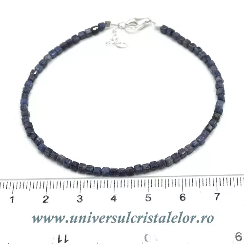 Bratara safir cub fatetat - 2,3 mm Bratara safir cub fatetat - 2,3 mm