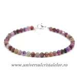 Bratara safir multicolor rotund fatetat 4,1 mm