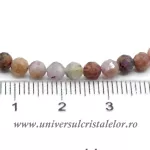 Bratara safir multicolor rotund fatetat 4,1 mm