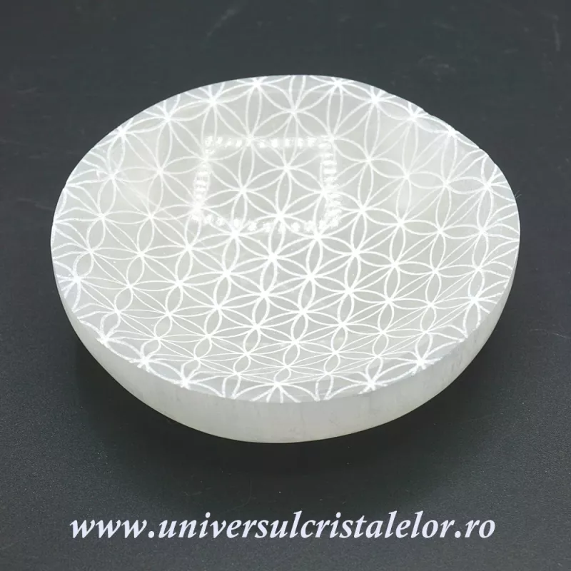 Selenit bol rotund floarea vietii Selenit bol rotund floarea vietii