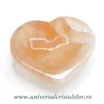 Selenit bol inima orange Selenit bol inima orange