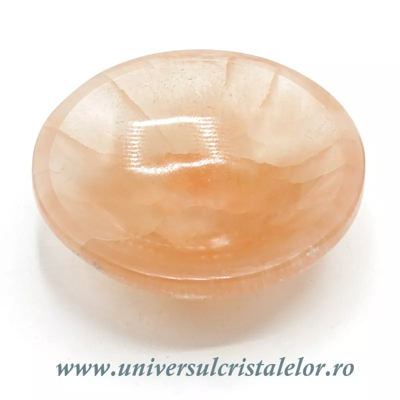 Selenit bol rotund orange Selenit bol rotund orange