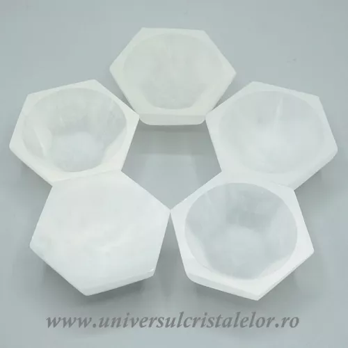 Selenit bol hexagon