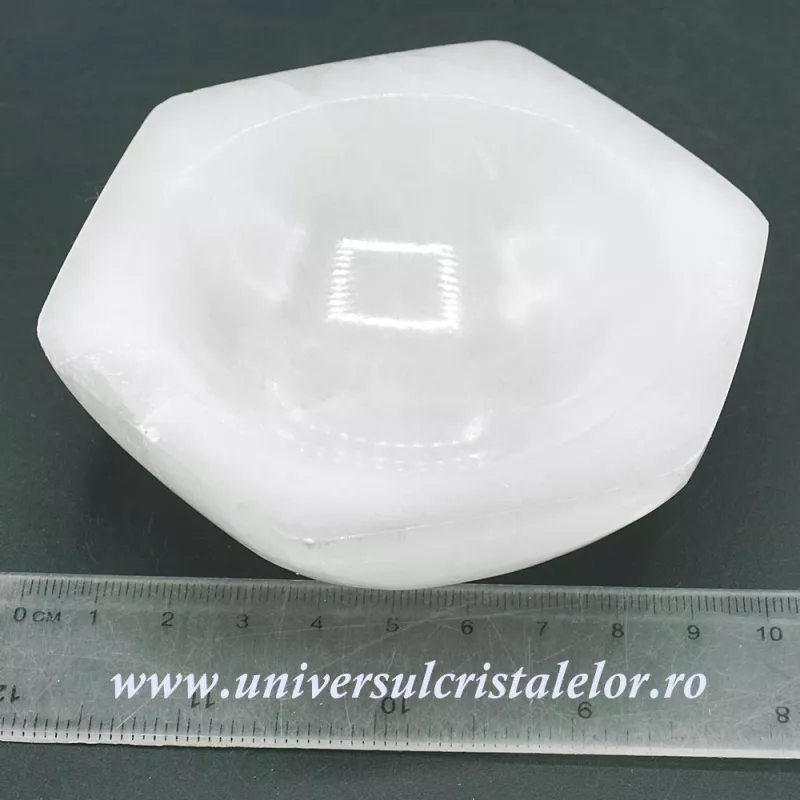 Selenit bol hexagon Selenit bol hexagon