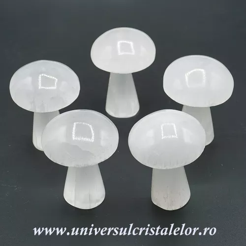 Selenit ciuperca alb 7 cm Selenit ciuperca alb 7 cm