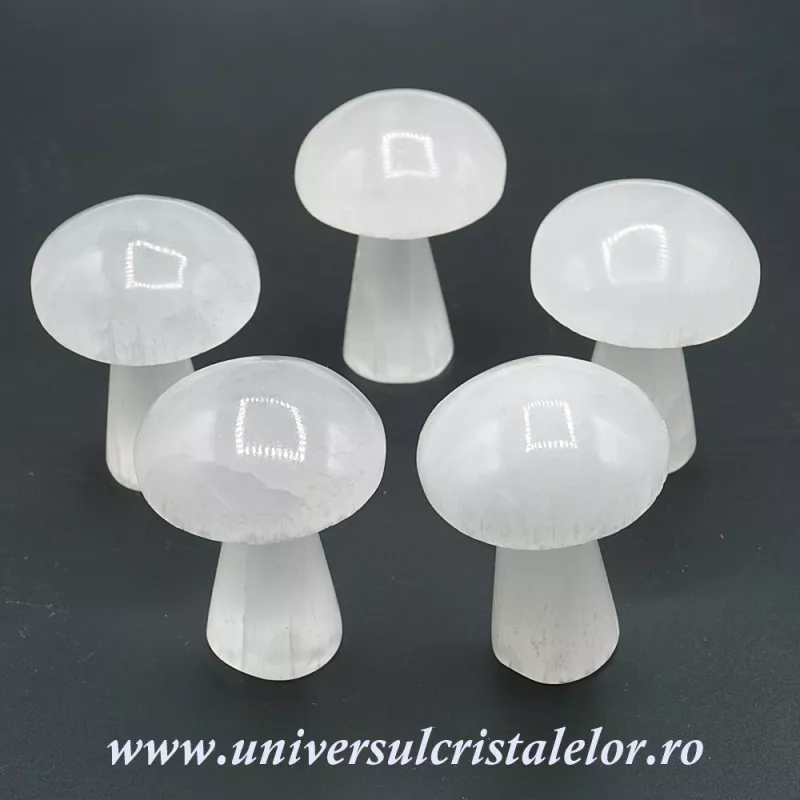 Selenit ciuperca alb 7 cm Selenit ciuperca alb 7 cm