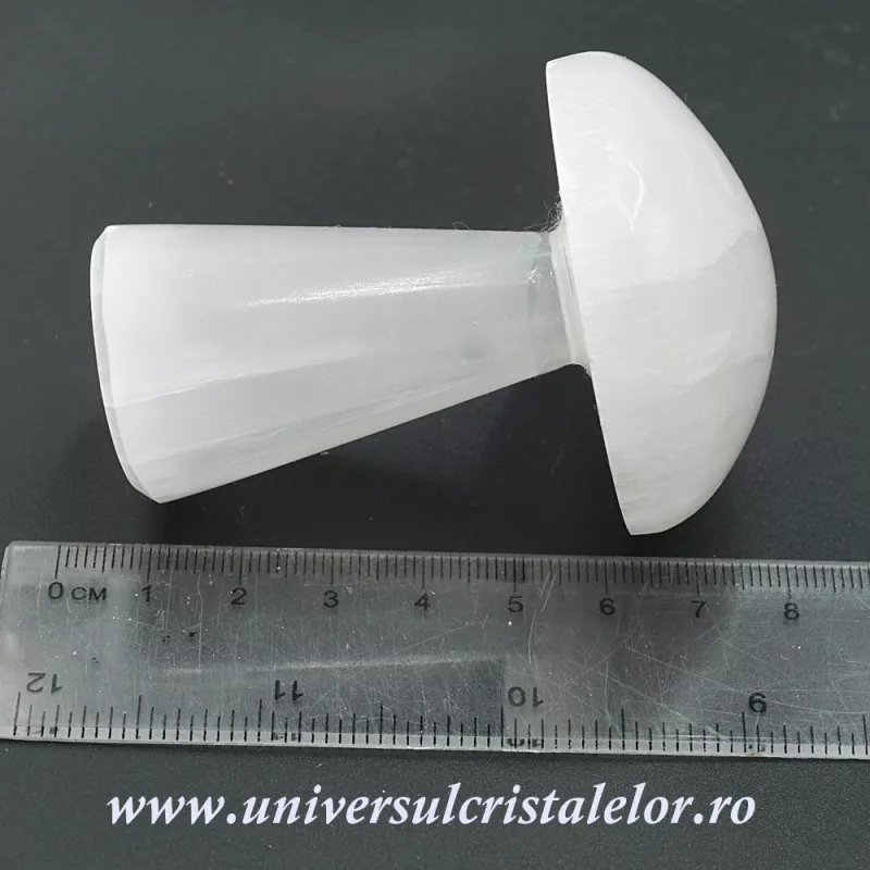 Selenit ciuperca alb 7 cm Selenit ciuperca alb 7 cm