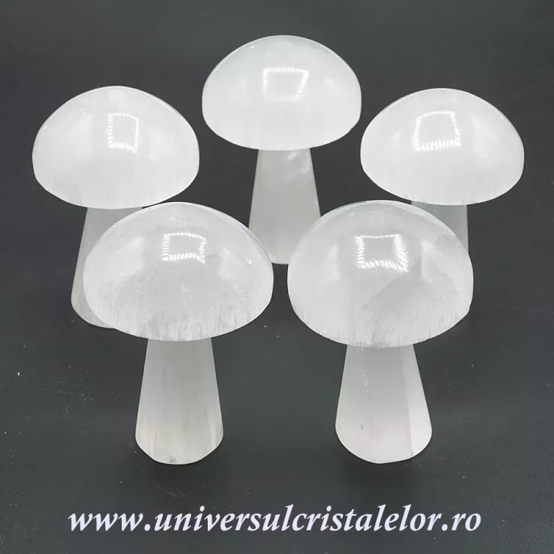 Selenit ciuperca alb 10 cm Selenit ciuperca alb 10 cm
