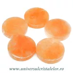 Selenit orange suport rotund Selenit orange suport rotund