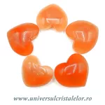 Inima selenit orange Inima selenit orange