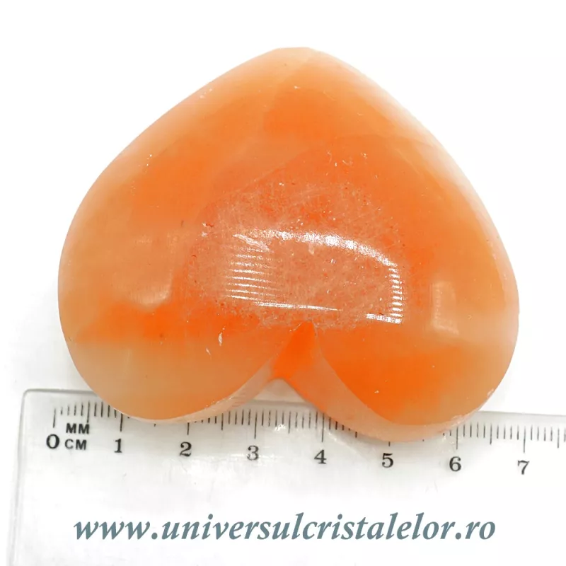 Inima selenit orange Inima selenit orange