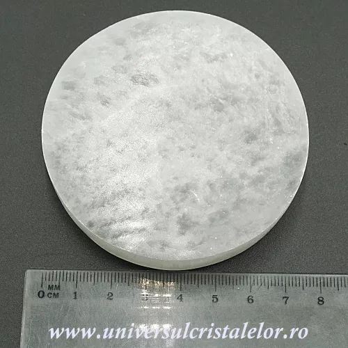 Selenit suport rotund 7 cm Selenit suport rotund 7 cm
