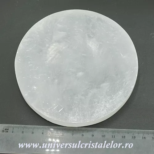 Selenit suport rotund 12 cm Selenit suport rotund 12 cm
