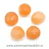 Selenit orange piatra rulata rotunda 