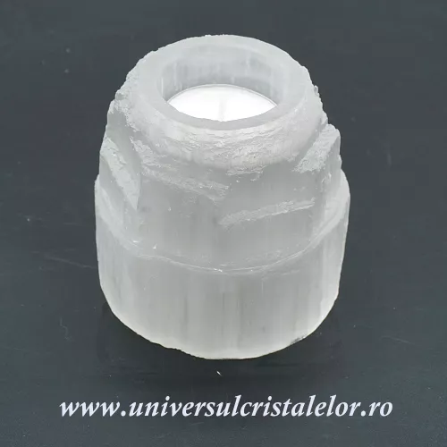 Suport lumanare selenit