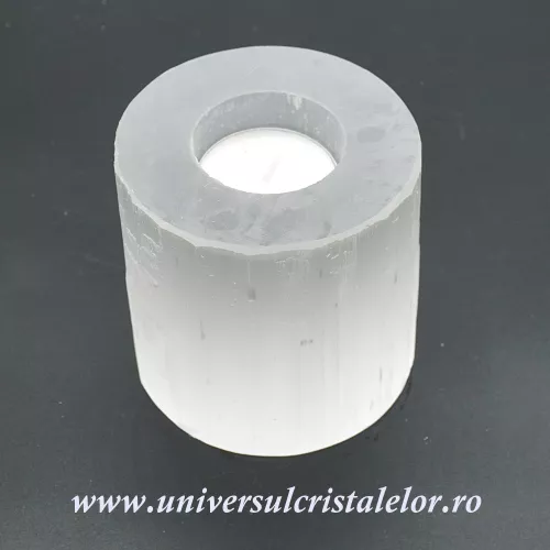 Suport lumanare selenit