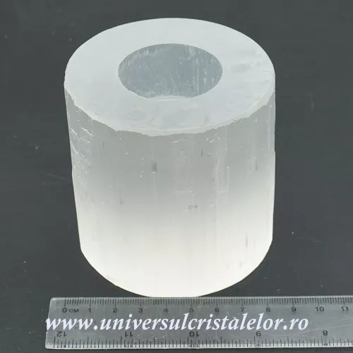 Suport lumanare selenit