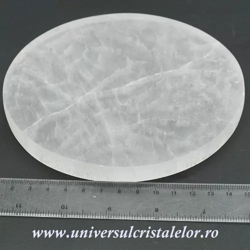 Selenit suport rotund 15 cm Selenit suport rotund 15 cm