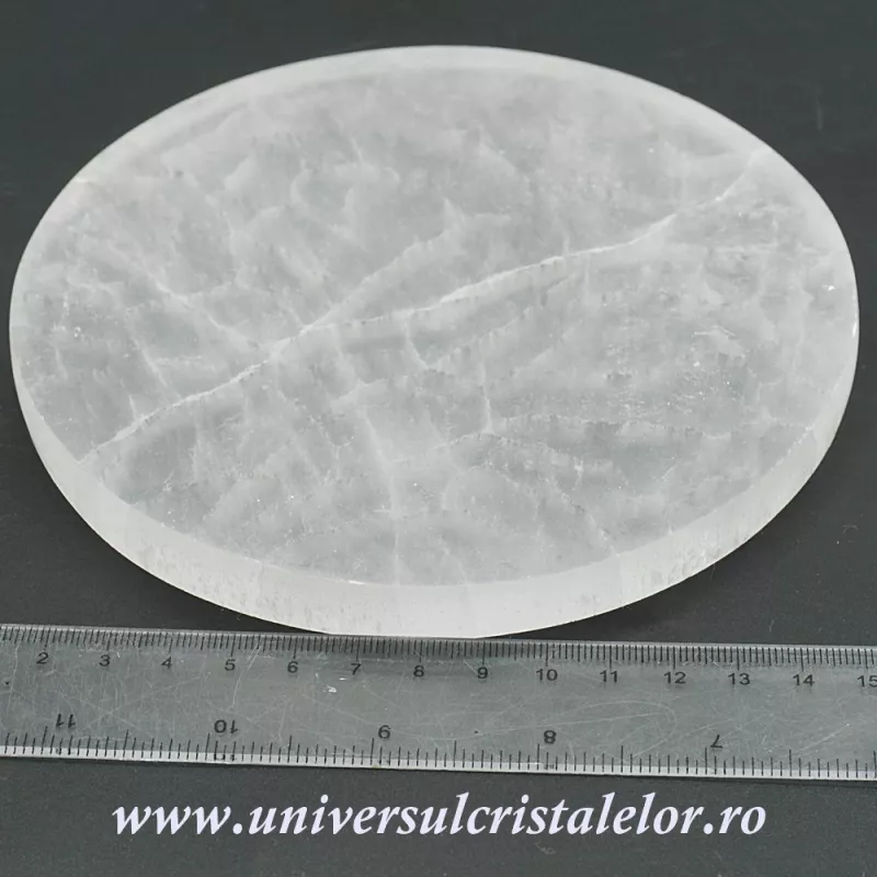 Selenit suport rotund 15 cm Selenit suport rotund 15 cm