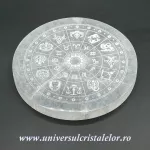 Selenit suport zodiac 15 cm Selenit suport zodiac 15 cm