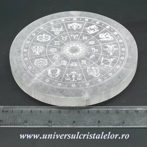 Selenit suport zodiac 15 cm Selenit suport zodiac 15 cm