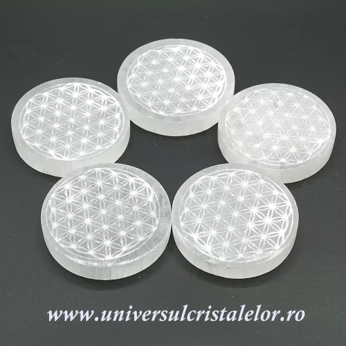 Selenit suport floarea vietii 7 cm